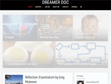 Tablet Screenshot of dreamerdocmd.com